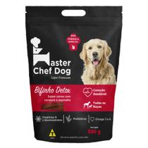 Bifinho master chef dog carne c/ cenoura e espinafre 500g