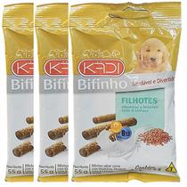 Bifinho p/ cachorro filhotes vitaminas a d e 55g kit 3 unid Bifinho p/ cachorro filhotes vitaminas a d e 55g kit 3 unid