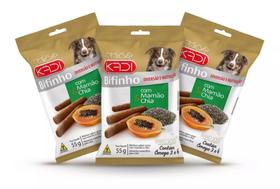 Bifinho P/ Cães Kadi Sabor Mamão E Chia Kit C/ 3un