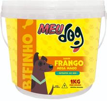 Bifinho para cachorro Meu Dog Sabor FRANGO 1Kg Baldinho