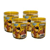 Bifinho para Cães Premium Beef Sabor Frango Pote 1kg Kit com 4 Unidades Mister Bone