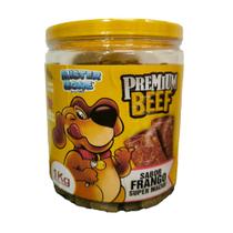 Bifinho para Cães Premium Beef Sabor Frango Pote 1kg Mister Bone