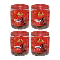 Bifinho para Cães Super Premium Sabor Carne Pote 1Kg Kit com 4 Unidades Amiguitos