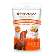 Bifinho PetVegan Pelos Sedosos e Brilhantes para Cães Sabor Mamão, Laranja e Coco 300g