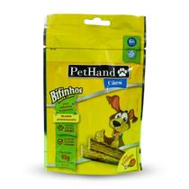 Bifinhos Para Cães Sabor Frango Pethand 65G, Petiscos Para Cachorros Sabor Frango, Amarelo, Produzido Com Produtos Selec