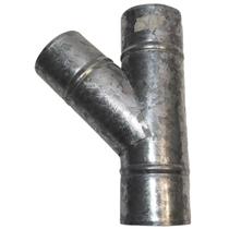 Bifurcação 100mm 45 Galvanizada Para Aquecedores À Gás Bifurcação 100mm 45 Galvanizada Para Aquecedores À Gás
