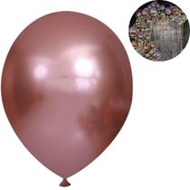 Big Balão Cromado Tam. 250, Balão Bexiga Big Brilhante Gigante Colorido Balão Big 1UN