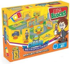 Big Blocks Cidade Metropolitana Brinquedo Pedagógico 47 Peças