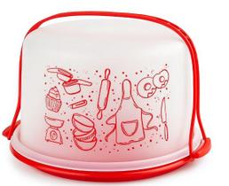 Big Cake redonda com alça Linha Receitas Tupperware