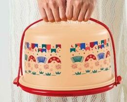 Big Cake redonda com alça Linha Sabor de Arraiá Tupperware