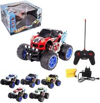 Big Carro Controle Remoto 7 Funções Bateria Recarregável C/ Luz