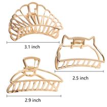 Big Claw Clips Metal Non-slip Hair Catch Jaw Clamp for Wo Big Claw Clips Metal Non-slip Hair Catch Jaw Clamp for Wo