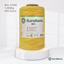 Big Cone Barbante EuroRoma Amarelo Ouro 450 N.6 4/6 com 1.800kg