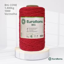 Big Cone Barbante EuroRoma Vermelho 1000 N.6 4/6 com 1.800kg