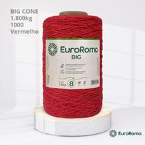 Big Cone Barbante EuroRoma Vermelho 1000 N.8 4/8 com 1.800kg