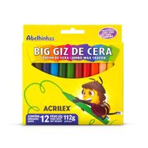 Big Giz Acrilex Coordenação Motora e Criatividade 12 Cores Big Giz Acrilex Coordenação Motora e Criatividade 12 Cores