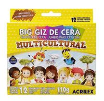 Big Giz de Cera Multicultural Acrilex 12 cores