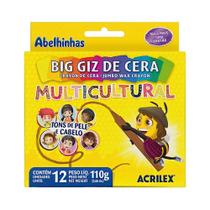 Big Giz de Cera Multiculural 12 cores Acrilex