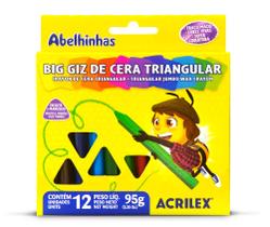 Big Giz De Cera Triangular C/12 Cores - Acrilex