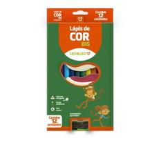 Big Lápis de Cor JUMBO - Com 1 apontador GRÁTIS