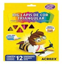 Big lapis de cor triangular 12 sem cor (1/6)