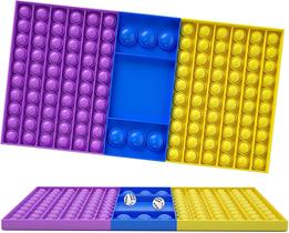 Big Pop Game Fidget Toy, tabuleiro de xadrez Push Bubble Popper Fidget Sensory Toys para o tempo dos pais e filhos, brinquedo Figetget Jumbo para alívio do estresse para brincar com os amigos
