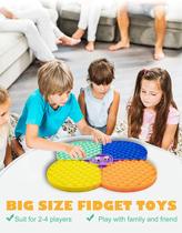 Big Pop Game Fidget Toys, Jumbo Rainbow Chess Board Push Bu