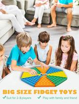 Big Pop Game Fidget Toys, Jumbo Rainbow Chess Board Push Bu