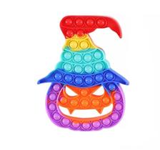 Big Pop It Fidget Toy Bublle Sensorial Halloween Abóbora