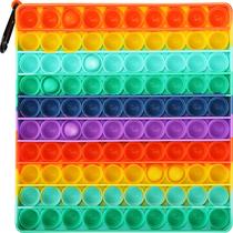 Big Size Pop Fidget Toys Jumbo Finger Push Bubble Stress Relief Sensory Squeeze Toy, Stress Reliever Sensory Fidget Toy Adulto Crianças Presentes