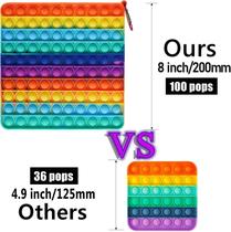 Big Size Push Pop Bubble Sensory Fidget Toys,100 Bubbles St Big Size Push Pop Bubble Sensory Fidget Toys,100 Bubbles St