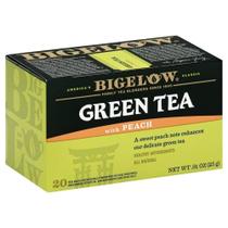 Bigelow Chá Verde com Pêssego Pacote com 6 caixas de 25 g (saquinhos) Bigelow Chá Verde com Pêssego Pacote com 6 caixas de 25 g (saquinhos)