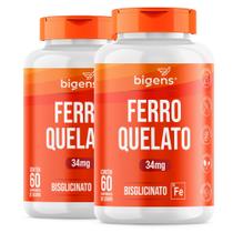 Bigens kit 2x ferro quelato 60 caps