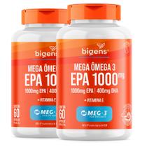 Bigens kit 2x mega ômega 3 epa 1000 meg3 60 caps Bigens kit 2x mega ômega 3 epa 1000 meg3 60 caps