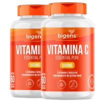 Bigens kit 2x vitamina c essential pure 500mg 60 cápsulas