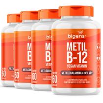 Bigens kit 4x metil b12 vegana, vitamina metilcobalamina 60caps