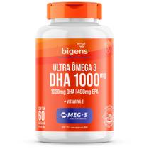 Bigens ultra ômega 3 dha 1000 meg3 vitamina e 60 caps