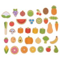 Bigjigs Toys Wooden Fruit & Veg Magnetic (35) Magnetic Story