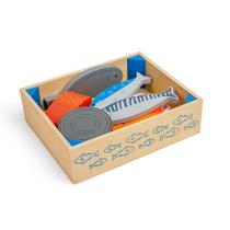 Bigjigs Toys Wooden Play Food Fish Crate Pretend Role Play K