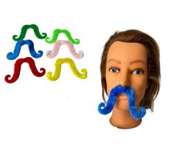 Bigode Falso de Pelúcia Sortido Fantasia - Kit 5 unidades Bigode Falso de Pelúcia Sortido Fantasia - Kit 5 unidades