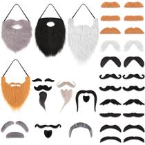 Bigodes falsos Syhood Halloween, autoadesivo de Halloween, 32 unidades Bigodes falsos Syhood Halloween, autoadesivo de Halloween, 32 unidades