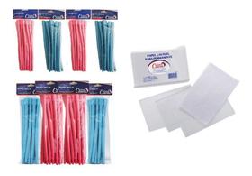 Bigodim Bigudinho Circular 96 Un + 100 Papel Para Permanente