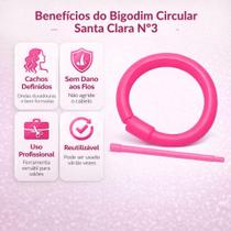 Bigodim Circular Santa Clara Nº 3 Cores Variadas Com 12 Unidades Cód.: 372