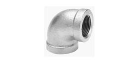 Bigorna de cotovelo de ferro maleável de 1 polegada FPT galvanizada Bigorna de cotovelo de ferro maleável de 1 polegada FPT galvanizada