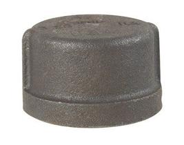 Bigorna de encaixe de tubo de mangueira, tampa de ferro maleável preta de 1-1/4” Bigorna de encaixe de tubo de mangueira, tampa de ferro maleável preta de 1-1/4”