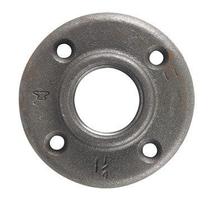 Bigorna de flange de piso 1-1/4 em ferro maleável preto Bigorna de flange de piso 1-1/4 em ferro maleável preto