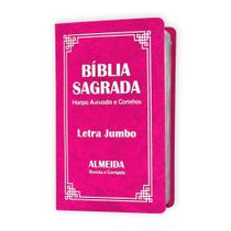 BIiblia Sagrada Jumbo ARC Capa Pu Luxo C/ Harpa - Pink BIiblia Sagrada Jumbo ARC Capa Pu Luxo C/ Harpa - Pink