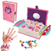 Biju Collection Box 3 em 1 Fazer Pulseiras Miçangas Com Acessórios Biju Collection Box 3 em 1 Fazer Pulseiras Miçangas Com Acessórios