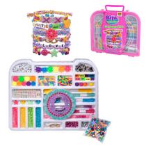 Biju Collection Kit Maleta Plus Rosa Miçangas DM Toys