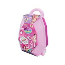 Biju Collection - Maleta e Kit de Bijuterias 2 em 1 - Rosa - DM Toys
